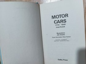 英文书 Motor Cars 1770-1940 Hardcover by Jose Porazik (Author)