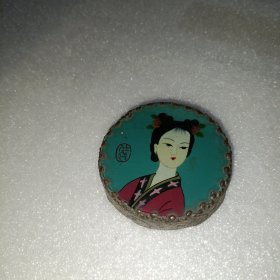 老镶嵌化妆盒盖