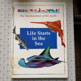 The Development of the Earth                       Life Starts in the Sea  英语进口原版 铜版彩色印刷