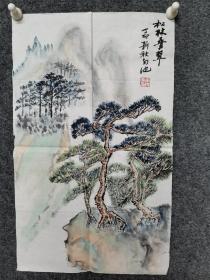 著名书画家，施南池山水画作品