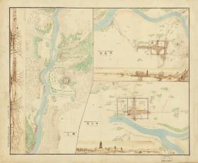 古地图1882 奉天府盛京城内外图册 铁岭县 兴京 开原县等图。宣纸复制