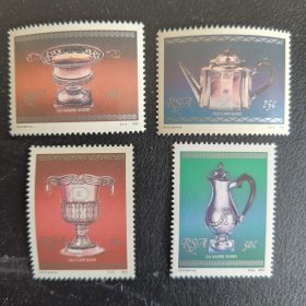 A517南非1985年 金属器皿 新 4全 外国邮票