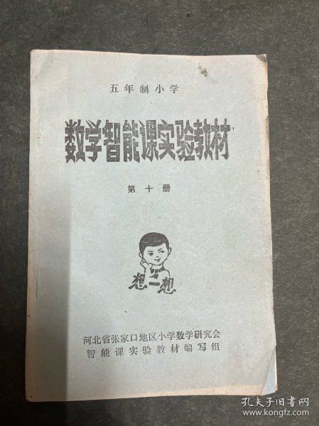 五年制小学数学智能课实验教材 第十册