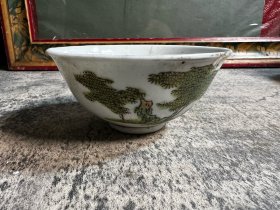 建国初，竹影清风茶圆，开线