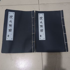倪氏族谱 上下册 安徽阜南县