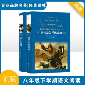 八年级下 经典译林2册  傅雷家书+ 钢铁是怎样炼成的