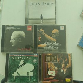 CD（5张）lakatos,john barry,stokowski,george szell