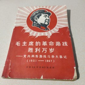 毛主席的革命路线胜利万岁
——党内两条路线斗争大事记（1921—1967）