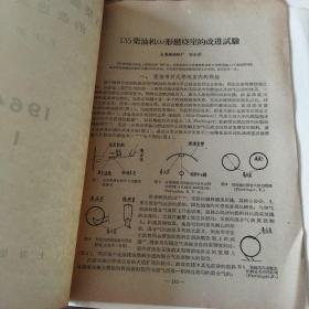 汽车柴油机中的拉缸试验、柴油机喷油系统的研究试验、油橡皮减振器……等（1964年,第1～5、7～13期。12册合售）