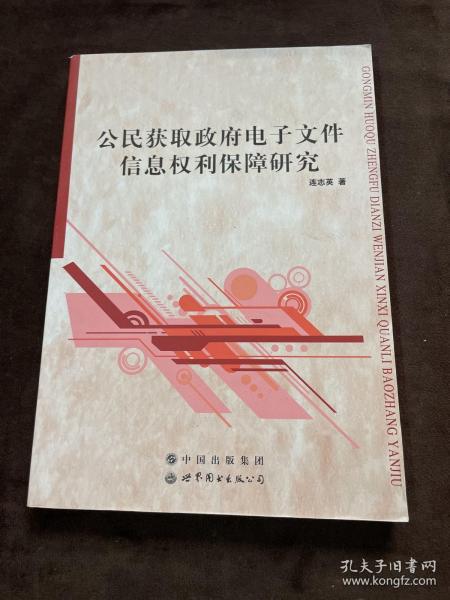 公民获取政府电子文件信息权利保障研究