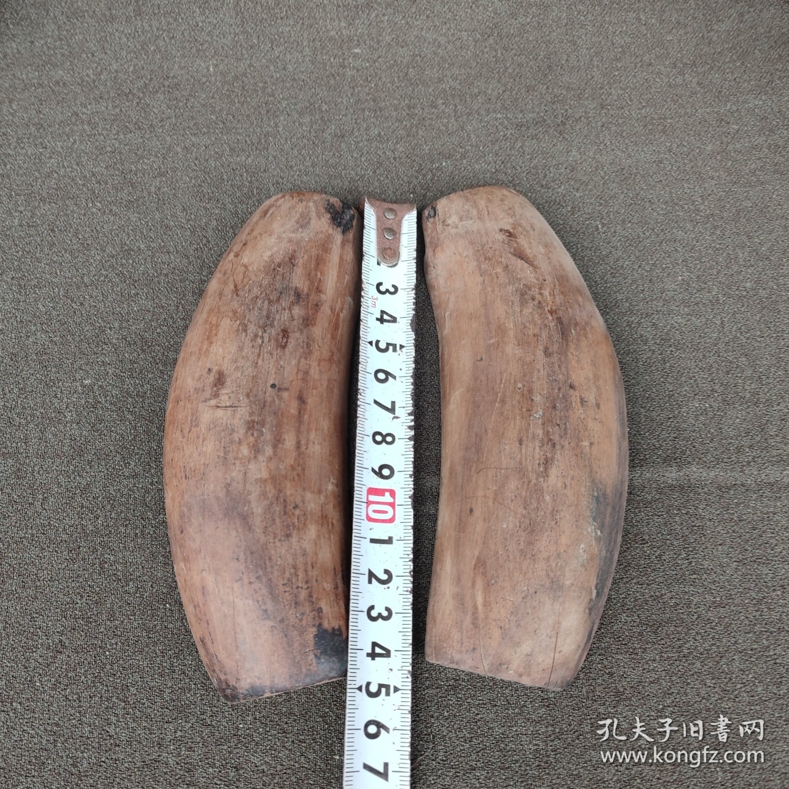 晚清民国左木卜卦板一对