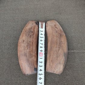 晚清民国左木卜卦板一对