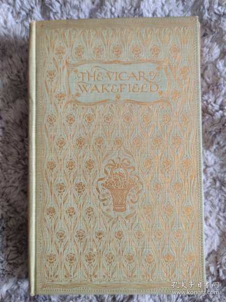 1904 Oliver Goldsmith - The Vicar of Wakefield 小说名著《威克斐牧师传》25张秀丽水彩插图 满堂烫金精装