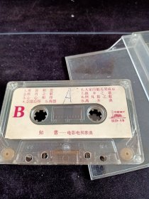 《知音-电影电视歌曲》老磁带(裸带)，HD-18，中国唱片出版