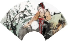 （保真）崔进 69*32扇面六张 ​ 生于江苏东台，毕业于南京艺术学院，现为中国美术家协会会员[1]，一级美术师，中国艺术研究院国画院副院长。研究生院硕士生导师