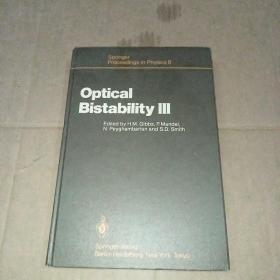 Optical Bistability Ⅲ 光学双稳态Ⅲ (英文原版）精装