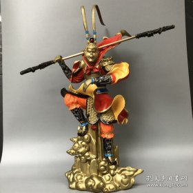 斗战胜佛 齐天大圣 孙悟空 美猴王西游记大师兄彩铜摆件