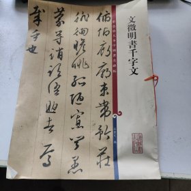 彩色放大本中国著名碑帖：文徵明书千字文