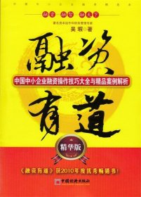 融资有道：中国中小企业融资操作技巧大全与精品案例解析