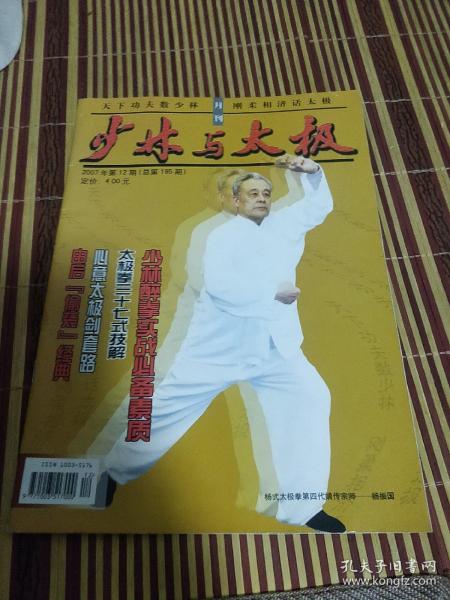 少林与太极 2007年第12期［少林醉拳，少林硬功，心意门秘传，实用指点戳法，等详情见书影］