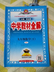 中学教材全解 九年级数学下 人教版 2017春