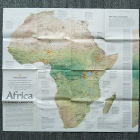 National Geographic国家地理杂志地图系列之2005年9月 Africa 非洲地图