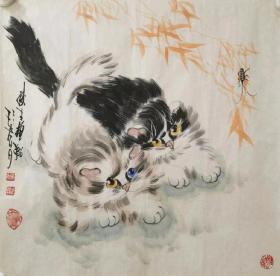 杨秋生国画小品猫