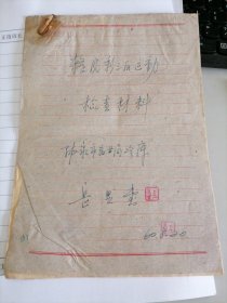 手稿：1960年个人检查材料