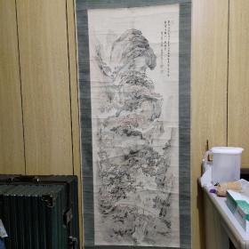 236号 山水画 帆足杏雨 帆足杏雨（1810-1884），幕末-明治时代的文人画大家。名远，字致大。号杏雨、鹤城、听秋、半农等。丰后生人。19岁时和同门的高桥草坪共赴大坂，翌年前往京都，和竹田、阳、篠崎小竹、浦上春琴等人交遊。也时常和贯名海屋、冈田半江、中林竹洞等人会面。1838年游历九州各地，在长崎同铁翁祖门、木下逸云、来舶清人陈逸舟等人交流画论。70岁时冬右眼失明仍继续创作画作，75岁去世