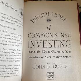 The Little Book of Common Sense Investing：The Only Way to Guarantee Your Fair Share of Stock Market Returns