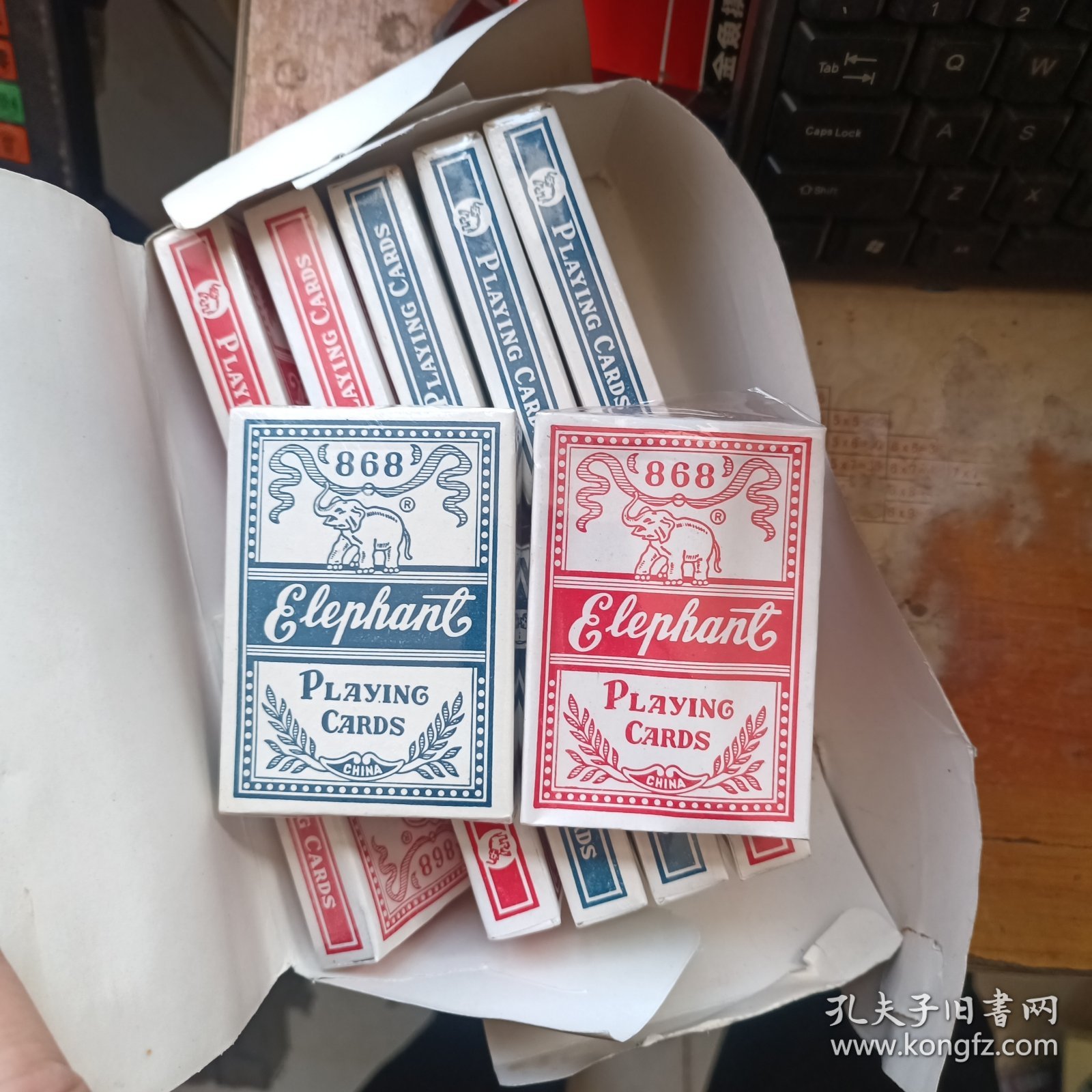 大象扑克”红蓝 共12副扑克