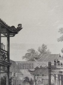 广州园林水榭 1843年托马斯阿罗姆Thomas allmo大清帝国图集