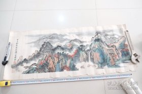 保真，周卫明山水国画一，周卫明，1951年生，浙江杭州人。1978年毕业於中央美术学院国画系。师从李可染、刘勃舒、卢沉、周思聪、白雪石等名家。上海人民美术出版社副编审，曾任国画编辑室主任，《艺苑掇英》主编。现为上海书画院画师、上海市中西美术融合协会理事、上海市华侨书画院理事、中国美术家协会上海创作中心创作员、上海海上书画院画师、上海杨浦区美术家协会理事、上海杨浦画院院务委员、菱花馆艺文社理事