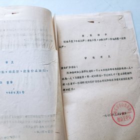 1970年解放前审查报告