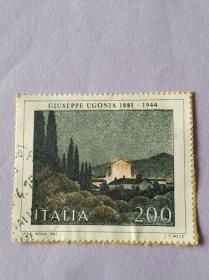 意大利信销邮票剪片    绘画