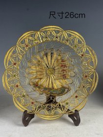 《上世纪六七八十年代景泰蓝花丝镶嵌宝石工艺赏盘》 ​