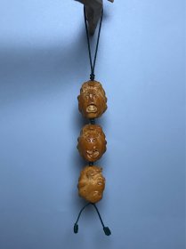 核雕手机链，包挂，钥匙挂，八九十年代雕刻苏工老师傅