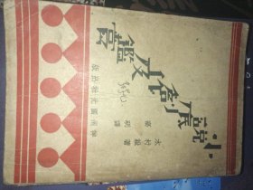 小说底创作及鉴赏 【神州国光社出版.民国20年初版 】