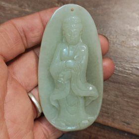 和田玉观音挂件一个有缘喜欢的来放漏出