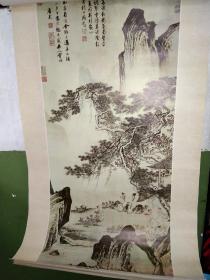 挂历画片12张(任伯年,唐伯虎,马元奴等绘)