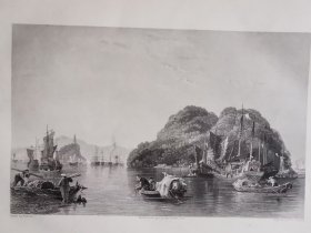 镇江银岛焦山 1843年托马斯阿罗姆Thomas allmo大清帝国图集