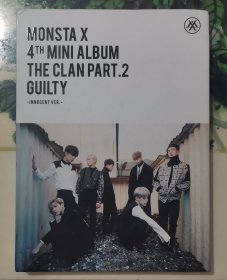MONSTA X 4TH MINI ALBUM THE CLAN PART .2 GUILTY带光盘