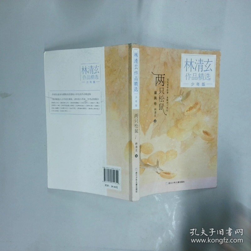 林清玄作品精选少年版 两只松鼠  林清玄 著 浙江少年儿童出版社