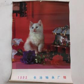 1993年挂历．猫趣（13张全）