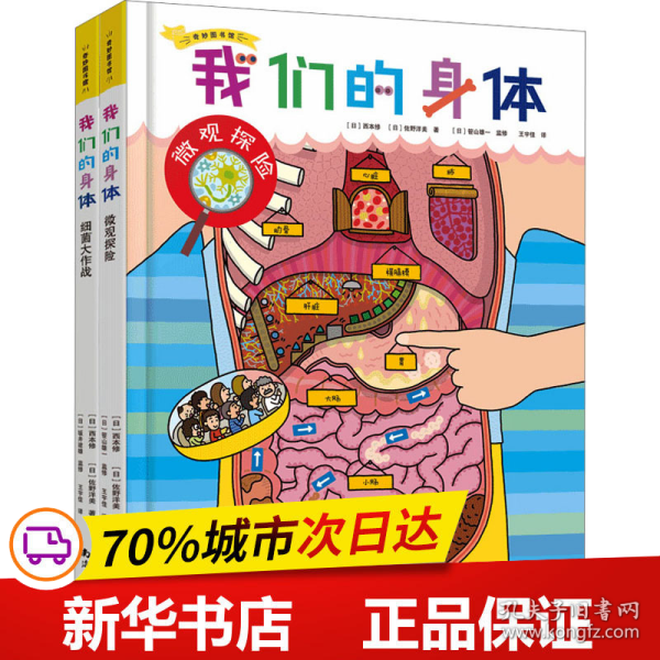 人体探险队（精装全2册）微观探险+细菌大作战+双面人体拼图