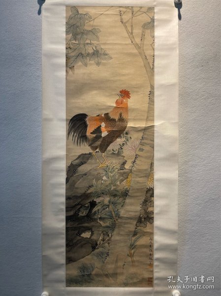 陈东湖  
103*32.5cm，立轴
陈东湖早年拜杨冠如为师，后为金北楼入室弟子。1921年加入中国画学研究会，1926年参预创办湖社，任湖社评议，主教花鸟画。