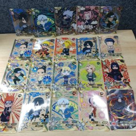 疾风传 透明游戏卡 19张 1张 立体卡