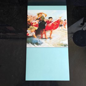 工艺美术厂留存：老梳妆镜背画 ，红小兵。上海商务印书馆印刷。