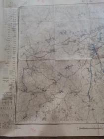 明治二十五年测图大正十一年修正测图，大正十四年出版：日本"上野"五万分之一尺原版老地图