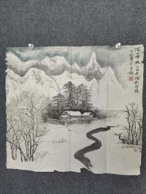 江苏著名画家，萧平山水画作品